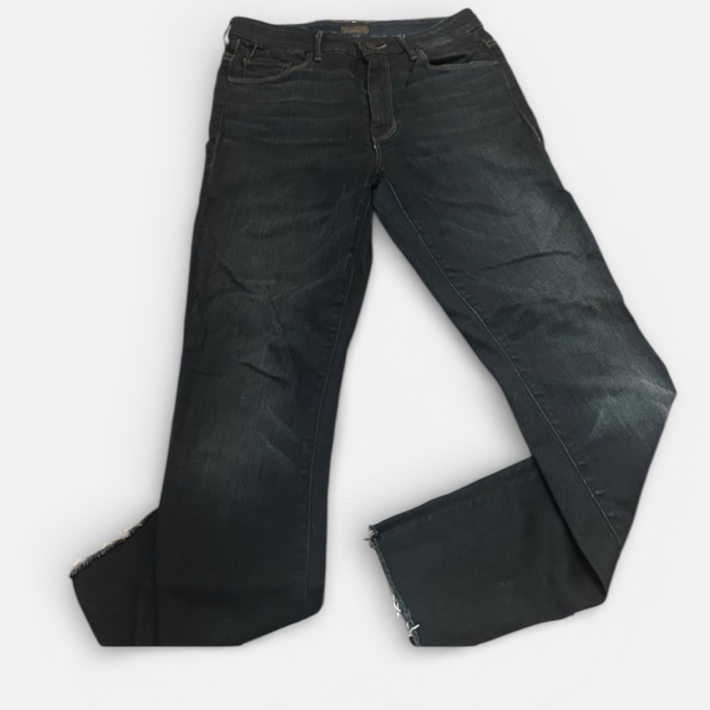 Mother denim HW Looker Ankle Fray in Night Owl dark wash ladies size 26 grunge
